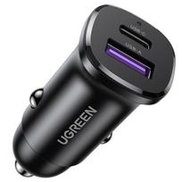 Ugreen Ec305 Car Charger Usb-C + Usb, 30W (Black)