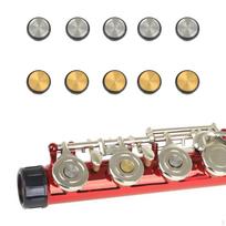 10Pcs Flute Hole Plugs Flutes Repair Part Gold for Enthusiasts Open Transition 7 mm Music