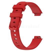 Apyrankė Fitbit inspire 3 veiklos sekikliui išmaniajam laikrodžiui apyrankė silikoninė sportinė apyrankė aksesuarai + 3D plėvelė nauja L   Size raudona