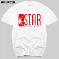 Star Laboratories T-Shirt Cotton S.T.A.R. Labs Rampage brand tee-shirts summer fashion brand teeshirt euro size S