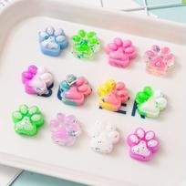 12pcs Mini Cute Cat Claw Plush Pinch Fun, Colorful, Halloween/Christmas Party Pack Fillers