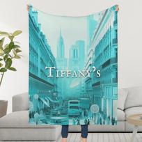 Blanket Throw Super T-TtiffanyS-ES Cosy Luxury Plush Living Room Sofa Blue Couch Childish Birthday Gifts 30x40in