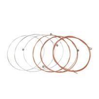 Acoustic Guitar 6 Strings Folk Guitar String Steel Core Guitar Strings Wound Set 1 white