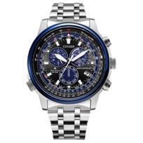 CITIZEN Šviesos energija varomas kvarcinis mechanizmas Nerūdijančio plieno dirželis Laikrodis Vyriški laikrodžiai Juodas ciferblatas CB5866-55E Black Dial gray