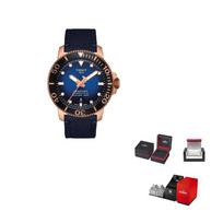 TISSOT 1000 Automatinis Mechaninis Judėjimas Vyriški Laikrodžiai Laikrodis 43mm Mėlynas Ciferblatas Nerūdijančio Plieno Korpusas Audinio Dirželis T120.407.37.041.00 Blue Dial black