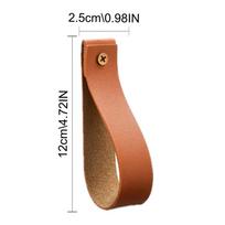2pcs leather wall hook PU Leather Strap Hanger Wall Mounted Clothes towel  Canoe Paddle hook Red wine wall hanging rope ruda