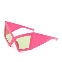 1/6pcs-Future technology sense glasses personality motorcycle wind large frame sunglasses exaggerated modern sunglasses