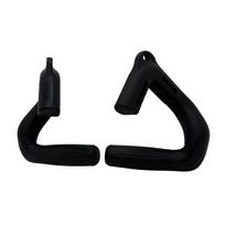 1 Pair Pull Up Resistance Bands Handles Nonslip Grip Handle Attachments for Pull Up Bar, Barbells and Resistance Bands 1 black