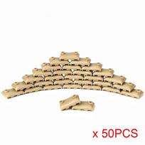 50PCS MOC Military Sandbag Building Blocks Compatible WW2 Soldiers Bricks DIY Army Scene Parts Toys First Aid Weapons kit beige