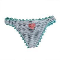 Creative Triangle Panty Bookmark Cute Knitted Page Marker for Book Journals Handmade Funny DIY Reading Accessory Unique Gift for Book Lovers 23cm