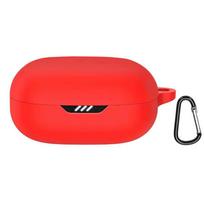 Silicone Wireless Earbuds Case Shockproof Soft Charging Box Cover Anti-dust Colorful Headphone Shell for JBL W300 TWS Travel raudona
