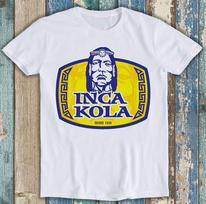 Inca Kola T Shirt  Logo Peru Soft Drink Golden Soda Cool Gift Tee 1436 S įvairiaspalvis