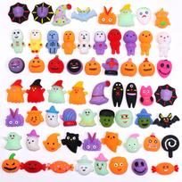 1050PCS Halloween Squishies Mochi Sensory Toys Soft Push Stress Relief Squeeze Toys for Kids Halloween Gifts Goodie Bag Stuffer