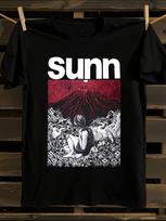 Sunn O))) Official Logo and Mount Fuji Art Heavyweight Co... S