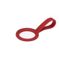 Kettle Hanging Buckle Silicone Sports Water Bottle Holder Handle Carrying Rope for Small Mouth Vacuum Cup Outdoor Camping Tool raudona