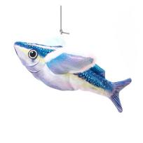 Plush Interactive Cat Toys Fish Shaped No Flying Flapping Fish Cat Toys Detachable Lightweight Interactive Cat Kicker Toy