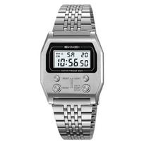 JULIUS1 SKMEI Unisex Retro Square Digital Watch 2460 2460-BLACK
