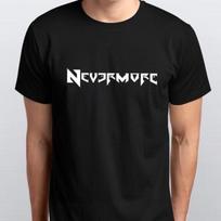 NEVERMORE 100% Medvilnės Marškinėliai Vyriški Topai Dydžiai S M L XL XXL Spalvos Juoda, Balta S įvairiaspalvis