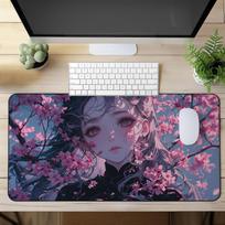 Anime Girl Desk Mats Cute Kawaii Desktop Decoration Artistic Style Mouse Pad Anime Desk Mat Perfect Gift for Friends LockEdge 300x800x3mm