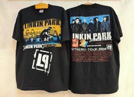 Vintage 2004 Linkin Park Meteora Tour Concert Rock 90s Band XL REPRINT Unisex T-Shirt M