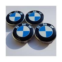 4 vnt. BMW lengvojo lydinio ratlankių centrinės dangtelio emblemos