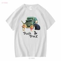 Šiukšliavežio marškinėliai S Dovanų berniukui mergaitei Hank Vaikams Šeimos derinimas Ilgomis arba trumpomis rankovėmis Vintage skalbti Streetwear Minkšti 5XL įvairiaspalvis