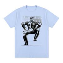 TOM OF FINLAND Vintage T-shirt LGBT GAY SCHWUL Cotton Men T Shirt New TEE TSHIRT Womens Tops Unisex XXL dangaus mėlyna spalva