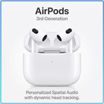 Naujos Apple AirPods 3 Bluetooth ausinės su įtraukiančiu erdvinio garso garsu, mini belaidės ausinės, HD skambučiams, triukšmo slopinimu, sportinės ausinės visų išmaniųjų telefonų savininkams balta