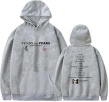 Damiano David Hoodie Funny Little Fears Album Merch Hoodie Sweatshirt Long Sleeve Casual 5XL gray