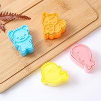 4Pcs/set Cute Small Dolphin Small Seal Squirrel Bear Sandwich Cookie Mold Cutters Cutter Cookie Cake Decorating Moulds Tools onesize