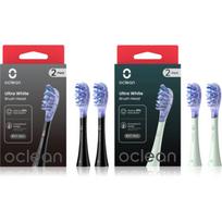 Oclean Ultra White Set dantų šepetėlio pakaitinės galvutės Black & Green