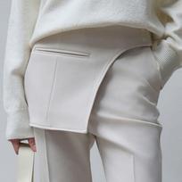 ouie snap pocket belt cream beige OU1281 FREE