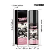 Automobilio interjero poliravimo ir valymo purškiklis 100ml Universalus valiklis prietaisų skydeliui, odai, plastikai Atkuria blizgesį ir apsaugo Priežiūros rinkinys