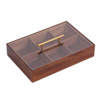 Wood Candy Container with Cover Moisture Proof Candy Dispenser Practical Dry Fruit Storage Box Elegant Home Decorations