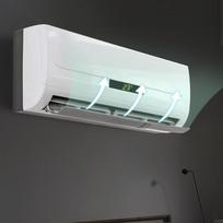 Air Conditioner Wind Shield Cold Wind Gas Deflectors Anti Direct Blowing Baffle pilka spalva