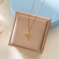 Wicca Witchcraft Witch Knot Necklace Stainless Steel Necklaces Fashion Jewelry Gift For Women Girl