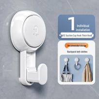 Ultra Strong No-Drill Adhesive Suction Cup Wall Hook for Bathroom & Kitchen