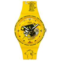 SWATCH Unisex Geltonas laikrodis SO29J101 SO29J101 Yellow Watch Dial yellow