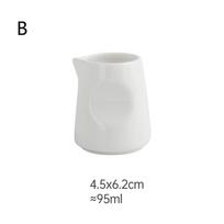 Mini White Ceramic Milk Jar Coffee Cream Jugs Kitchen Sauce Cup