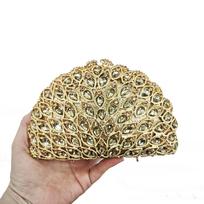 Lady Multi Color Gems Clutch Crystal Evening Handbag Women Party Prom Bag Bridal Clutches Wedding Purse for Banquet auksas