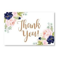 30pcs Leaf Floral Thank You Cards with envelope stickers Invitations Blank inside Greeting Cards postcards Gift Card 9X5.4cm 9x5.4cm