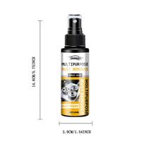 Professional Car Brake Disc Cleaner & Degreaser - Rust Remover, Wheel Hub Polishing Spray for Brake Component Maintenance & Anti-Corrosion Care black