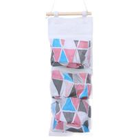 Efficient Hanging Storage Organizer with Fabric Pockets for Doors in Bedroom and Bathroom A2