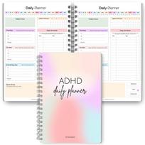 ADHD Daily Planner Book A5 size, 100 pages white