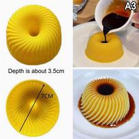 Spiral Apple Shape Mousse Desserts Cake Mold Ice Cream Mold Silicone Mold Reusable Kitchen Decorating Tools For Home Bakers