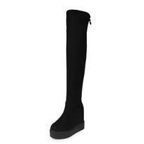 Maogu Woman Long Over-the-knee Boot Women's Winter Platform Socks Boots for Women Shoes 2026 Fashion Hidden Heels Botas De Mujer 35 juoda