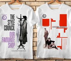 Retas! THE STYLE COUNCIL - Marškinėliai su grupės paveikslėliu Vyrams Moterims SE0159 L gray