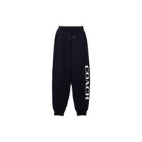 Coach Letter Logo Print Mid-Rise Sports Pants Women pants Black C8783-NAV XS