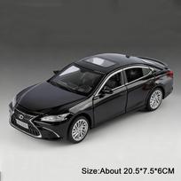 1:24 Es300H Lx600 Alloy Model Cars Diecast Vehices Toys Doors Opened Rubber Tire Pull Back Metal Models Birthday Gifts For Adult