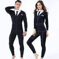 3mm Full Body Wetsuit Men Slim Fit Dive Suit With Blind Stitched Seams Thermal Insulation Surfing Snorkeling Water XS